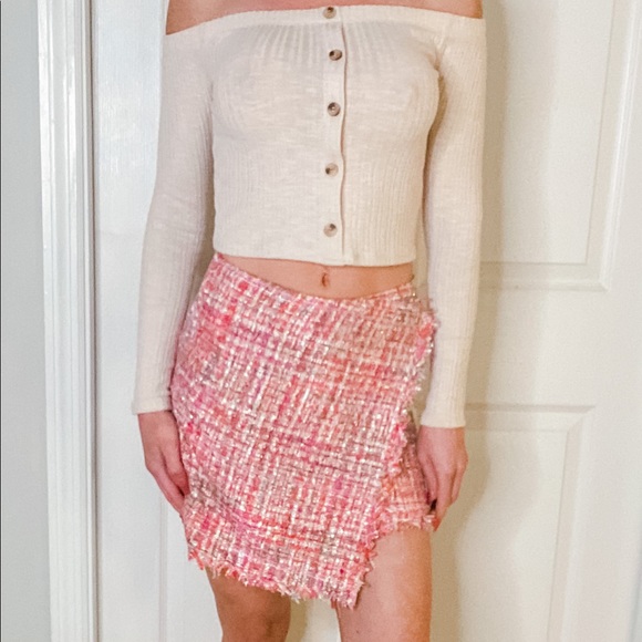 *SOLD* Pink Tweed Skirt NWOT - Picture 6 of 6